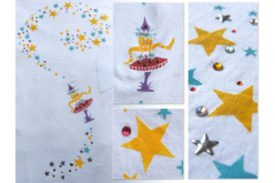 pochoirs textiles - Pochoirs adhésifs - 10doigts.fr - 2