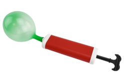 pompe ballon - Ballons, guirlandes, serpentins - 10doigts.fr - 2