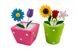 Polystyrene Flower Pots - 2 Pieces - 2 - Decorative Shapes - Polystyrene - 10doigts.com - Decorative Shapes - Polystyrene - 10doigts.fr
