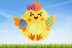 Poussin en string art - Kits créatifs Pâques - 10doigts.fr - 2