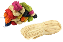 rafia naturelle en botte - Raphia et fibres naturelles pour vos créations - 10doigts.fr