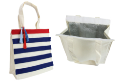 sac plage isotherme en coton - Sacs, trousses en tissu - 10doigts.fr - 2