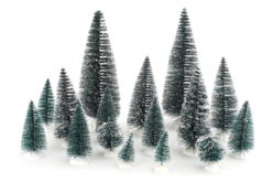 sapins décoratifs enneigés miniature - Déco Noël Nature - 10doigts.fr