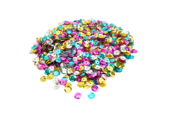 Sequins paillettes, 4 couleurs - 1200 pièces - Sequins - 10doigts.fr
