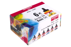 Set de tinta acrílica Amsterdam - 6 x 30 ml - Tintas de bellas artes: tinta china y tintas acrílicas - 10doigts.fr