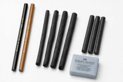 Set Pitt Charcoal 10 pieces (dry & natural charcoal) - Graphite Pencils and Leads for Drawing - 10doigts.fr