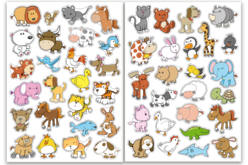 stickers animaux mignon - Des gommettes animaux pour créer et apprendre dès la maternelle - 10doigts.fr - 2