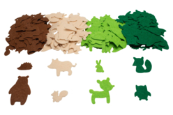 stickers feutrine animaux de la forêt - Stickers en feutrine : du relief et de la texture dans vos créations - 10doigts.fr