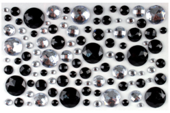strass noir et blanc - Strass - 10doigts.fr