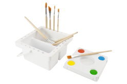 support pour pinceaux - Palettes et rangements - 10doigts.fr
