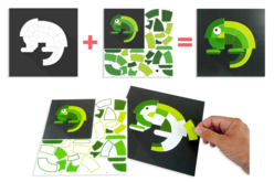 tableau gommettes numéro d'art - Kits créatifs avec gommettes : le plein d’idées pour les petits artistes - 10doigts.fr - 2