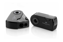 2-in-1 Pencil Sharpener with Reservoir, Faber-Castell - Accessoires de dessin Beaux-Arts - 10doigts.fr