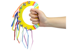 Tambourin à grelots à personnaliser - Instruments de musique - 10doigts.fr - 2