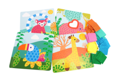 gomets de los animales de la jungla - Kits créatifs avec gommettes : le plein d’idées pour les petits artistes - 10doigts.fr - 2