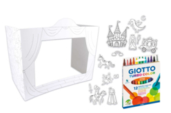 Théâtre et personnages à colorier + feutres - Coloriage - 10doigts.fr