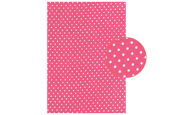 tissu adhésif pois fuchsia - Tissus adhésifs - 10doigts.fr