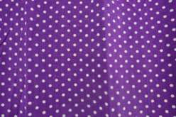 tissu coton violet pois blanc - Coupons de tissus - 10doigts.fr - 2