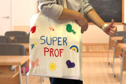 Tote bag "Super prof" - Plantillas adhesivas - 10doigts.fr