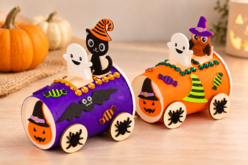 Halloween Ghost Train - Halloween Stickers - 10doigts.fr
