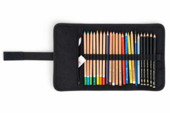 Drawing roll&go case, open, 24 slots - Accessoires de dessin Beaux-Arts - 10doigts.fr - 2