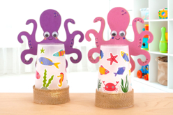 Veilleuse océan - Toile de jute - Textiles - 10doigts.fr - 2