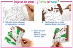 Láminas Pintar con arena: ¿Cómo funciona? - Arena de colores - 10doigts.fr