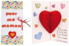 Tarjeta Pop Up Corazón 3D - Manualidades día de la madre – 10doigts.fr