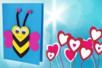 Carta abeja corazones - Perforadoras fantásticas – 10doigts.fr