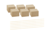 Wood Bases and Sticks - 6 Pieces - 6 - Display Stands - 10doigts.com - Display Stands – 10doigts.fr