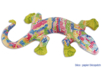 Lagarto de cartón papel maché - Animales de cartón – 10doigts.fr