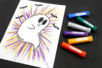 activité fantome halloween dessin enfant - Halloween Crafts – 10doigts.fr