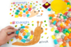 Coloriages d'automne avec des flocons de maïs - Magic maize – 10doigts.fr