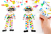 Stampable Harlequin - 4 - Carnival, Mardi Gras Crafts - 10doigts.com - Carnival, Mardi Gras Crafts – 10doigts.fr