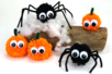 Arañas y calabazas en pompones - Agujas de tejer y material de punto – 10doigts.fr