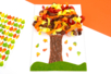 Árbol de otoño en papel enrollado - Gomets estaciones – 10doigts.fr