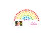 Escena arcoiris a decorar + gomets - 6 cartas - Kits creativos gomets – 10doigts.fr