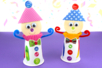 Cute Harlequin with a Paper Cup - 2 - Carnival, Mardi Gras Crafts - 10doigts.com - Carnival, Mardi Gras Crafts – 10doigts.fr