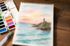 Bloc de papel acuarela - Papel para acuarela y gouache – 10doigts.fr