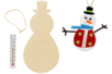 Snowman Thermometer Kit - 12 Pieces - 1 - Christmas Creative Kits for Children - 10doigts.com - Christmas Creative Kits for Children – 10doigts.fr