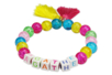 Pulsera con nombre en colores ácidos - Hilo nylon – 10doigts.fr
