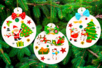 Manualidades Navidad Niños Gomets Bola - Actividades manuales decoraciones del árbol de Navidad – 10doigts.fr
