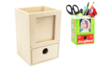 Wooden Pencil Holder with Frame and Drawer - 1 - Pencil Pots, Cache-Pots - 10doigts.com - Pencil Pots, Cache-Pots – 10doigts.fr