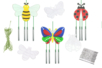 Durable Plastic Wind Chimes - 3 Assorted Shapes - 3 - Craft Mobiles - 10doigts.com - Craft Mobiles – 10doigts.fr