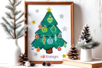 Coloring and Collage Christmas Tree - 1 - Handmade Christmas Card Activities - 10doigts.com - Handmade Christmas Card Activities – 10doigts.fr