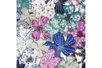 Printed Fabric Coupon with Large Flowers in Blue Tones - 43 x 53 cm - 3 - Fabric Coupons - 10doigts.com - Fabric Coupons – 10doigts.fr