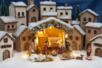 Nativity Scene + 7 Figurines - 1 - Christmas Villages and Nativity Scenes to Create - 10doigts.com - Christmas Villages and Nativity Scenes to Create – 10doigts.fr