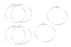 Thin Silver Hoops - 6 Pieces - 1 - Earrings - 10doigts.com - Earrings – 10doigts.fr