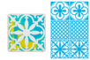 Cement Tile Stencils - 6 Stencils - 1 - Stencil Border - 10doigts.com - Stencil Border – 10doigts.fr