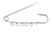 Silver Safety Pins with Rings - 3 Pieces - 4 - Brooches - 10doigts.com - Brooches – 10doigts.fr