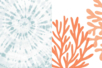 hojas coral  - Papeles con motivos – 10doigts.fr